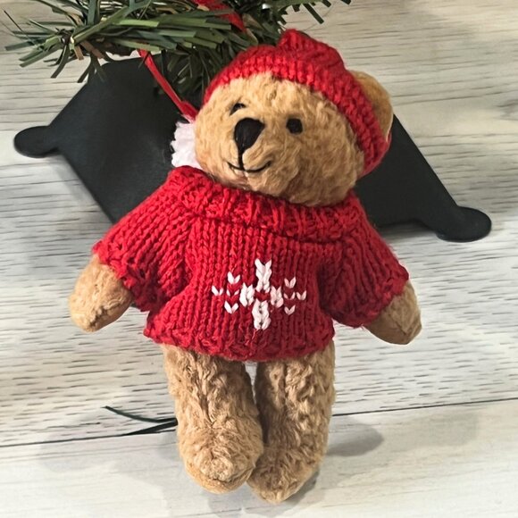 Vintage Lot Teddy Bear Ornaments Hallmark Kurt Adler Sailor Plush Old World - Picture 7 of 15